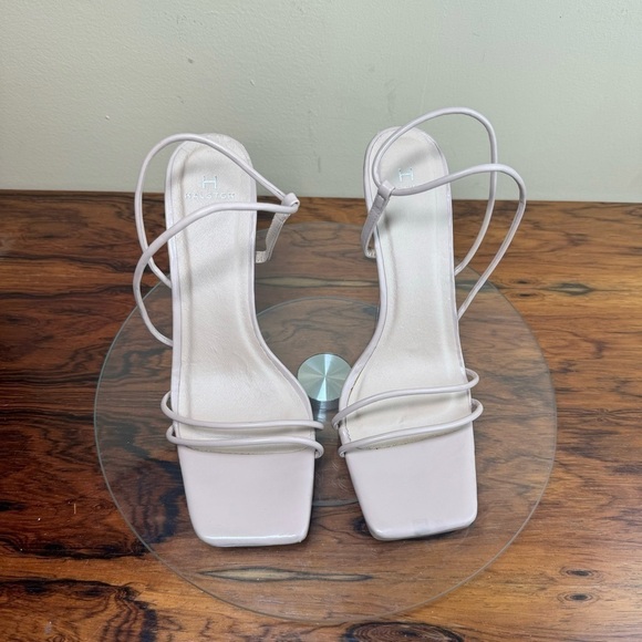 H HALSTON Women's Wizard Multi Strap Party Heels Sandal in nude - Picture 5 of 15
